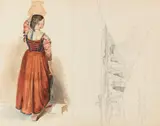 Ernst Fries, Figuren- und Landschaftsstudie