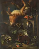 Franz Werner Tamm, Zugeschrieben - Jagdstillleben mit Hase und Vögeln, Um 1700, Oil on canvas