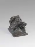 Ilja Jakovlevic Ginzburg, Tolstoi, lesend, 1908, Bronze