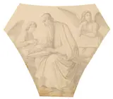 Der Evangelist Matthäus (Entwurf für ein Pendentif-Fresko in der Allerheiligen Hofkirche München) by Heinrich Maria von Hess, Um 1830, Pencil drawing, sold Nov 2014
