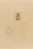 Félicien Rops, "Naiveté & Hermaphrodisme!", Pen and ink drawing