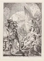 Giovanni David, Isabellas Tod. Canto XXIX aus Orlando furioso, Etching