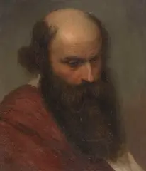 Karl von Piloty, Studie eines bärtigen Mannes, Ca. 1850/60, Oil on canvas