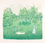 Pierre Bonnard, Le Verger, 1899, Lithograph in colors