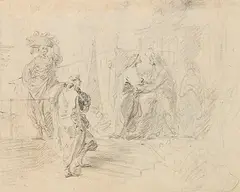 Anton Kern, Mariä Heimsuchung, Charcoal