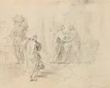 Anton Kern, Mariä Heimsuchung, Charcoal