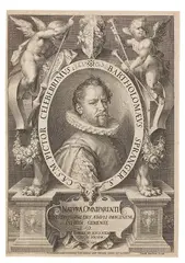 Bildnis Bartholomäus Spranger im ovalen Rahmen mit Genien by Jan Harmensz. Muller, 1597, Engraving, sold Nov 2014