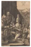 Die Handwaschung des Pilatus by Albrecht Durer, 1512, Engraving, sold Nov 2014