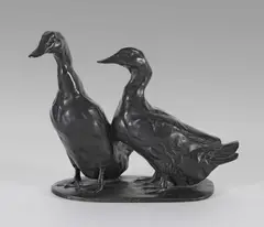 Zwei Enten by Willy Zügel, Bronze, sold Nov 2014