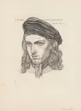 Samuel Amsler, Bildnis des Malers Carl Philipp Fohr, 1818, Etching