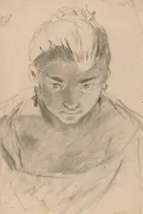 2 Bll.: Figurenstudien by Januarius Zick, Chalks, sold Nov 2014