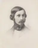 Hermann Winterhalter, Porträt eines jungen Herren, Ca. 1870, Pencil drawing