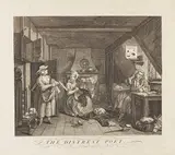 William Hogarth, The distressed Poet (Der notleidende Dichter)