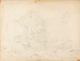 Carl Schweich, Brannenburg, 1846, Pencil drawing