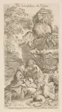 Melancholie by Giovanni Benedetto Castiglione, Um 1645/1647, Etching, sold Nov 2014