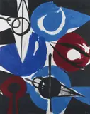 Irisch Blau by Ernst Wilhelm Nay, 1964, Oil on canvas, sold Jun 2014