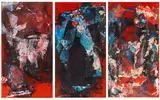 Fred Thieler, Triptychon, 1964, Mixed media