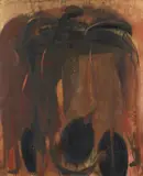 Neo Rauch, Brandstifter braun, 1990, Oil on fibreboard
