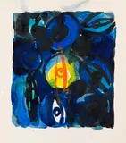 Ohne Titel by Ernst Wilhelm Nay, 1964, Watercolor, sold Jun 2014