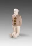 Erwin Wurm, Deleuze Kneeling Down, 2006, Sculpture