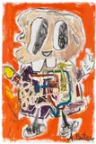 André Butzer, Ohne Titel, 2006, Oil on burlap