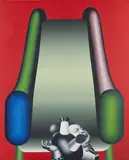 Peter Nagel, Rutschbahn II, 1969, Egg tempera