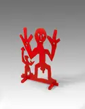 A. R. Penck, Ohne Titel, Wohl 1990, Wooden sculpture