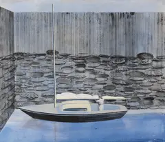 Ulf Puder, Fruchtbare Schleuse, 2001, Acrylic on canvas