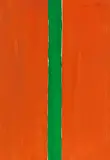 Günther Förg, Ohne Titel (2A, orange mit grün), 1988, Gouache