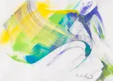 Kyllby IV by Karl Otto Götz, 1995, Gouache, sold Jun 2014