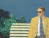 Christian Brandl, Mann auf der Bank, 2006, Oil on canvas
