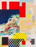 Christof Kohlhöfer, 1 and 1/2 Door of Pulp Fiction with Candy Cone Suprematism, 2008, Oil on canvas