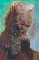 Kopf by Ernst Fuchs, 1983, Pastel, sold Jun 2014