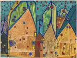 Friedensreich Hundertwasser, Häuser im Blutregen