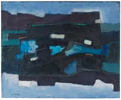 Composition by Francis Bott, 1958, Oil on canvas, sold Jun 2014