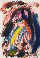 Ohne Titel by Walter Stöhrer, 1986, Mixed media, sold Jun 2014