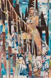 Detlev Foth, Akt auf einer Treppe, 1996, Oil
