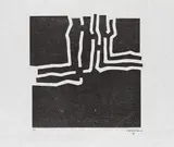 Eduardo Chillida, Beltza III, 1969, Woodcut