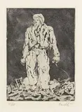 Georg Baselitz, Der Hirte, 1965, Radierung, Kaltnadel und Aquatinta auf Velin