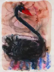 Schwan by Rainer Fetting, 1996, Watercolor, sold Jun 2014