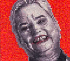 Konrad Winter, Deutsche Aktien (Hella von Sinnen), 1998, Oil