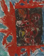 Hartwig Ebersbach, Sonnenaufgang, 1991, Oil on fibreboard