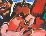 Peter Haese, Akt, 1996, Acrylic on canvas
