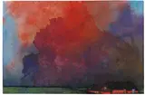 Bauernhof unter Gewitterwolken by Emil Nolde, Um 1935, Watercolor, sold Jun 2014