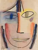 Frauenkopf Femina by Alexej von Jawlensky, Um 1923, Watercolor, sold Jun 2014