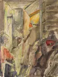 Otto Dix, Hamburger Kneipe, 1922, Watercolor