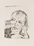 Max Beckmann, Jahrmarkt, 1921, Drypoint