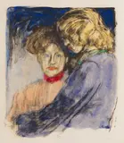 Emil Nolde, Junge Mädchen (Ada Nolde und Lis Vilstrup), 1907, Lithograph