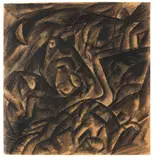 Otto Dix, Im Schützengraben, Um 1917, Charcoal drawing