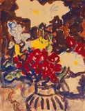 Bunter Sommerblumenstrauß by Christian Rohlfs, Um 1915/16, Tempera, sold Jun 2014